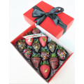 12pcs CUPID'S ARROW x LOVE Chocolate Strawberries Gift Box